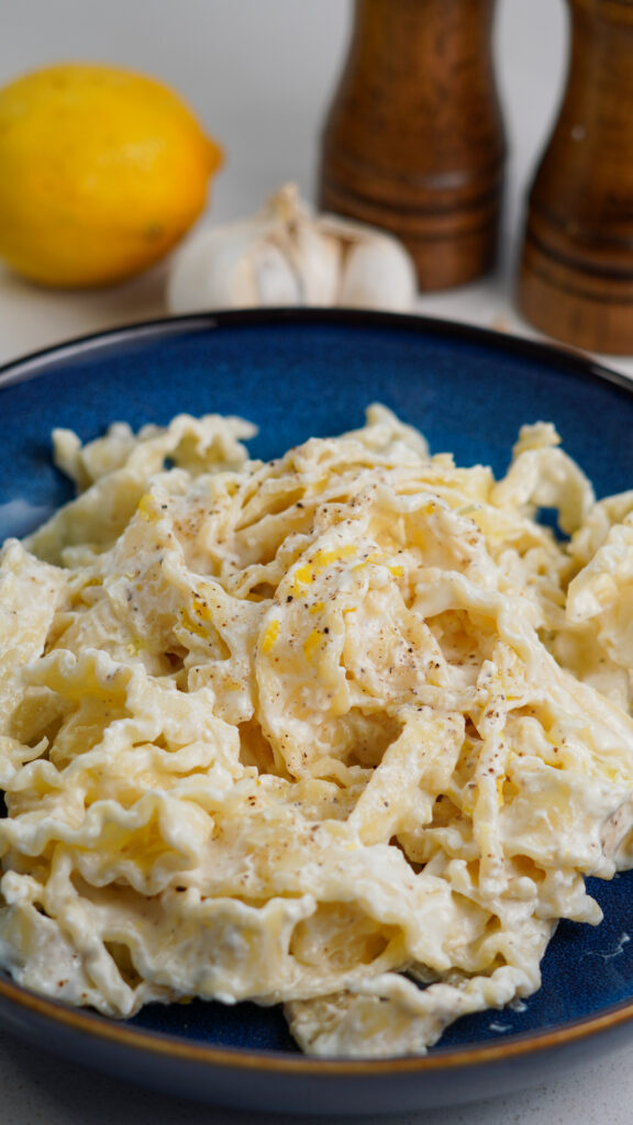 Lemon ricotta pasta sauce