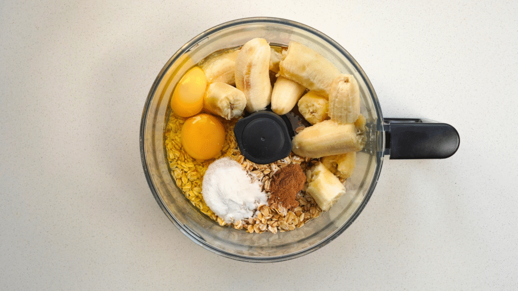 Gingerbread Banana bread ingredients in a bowl